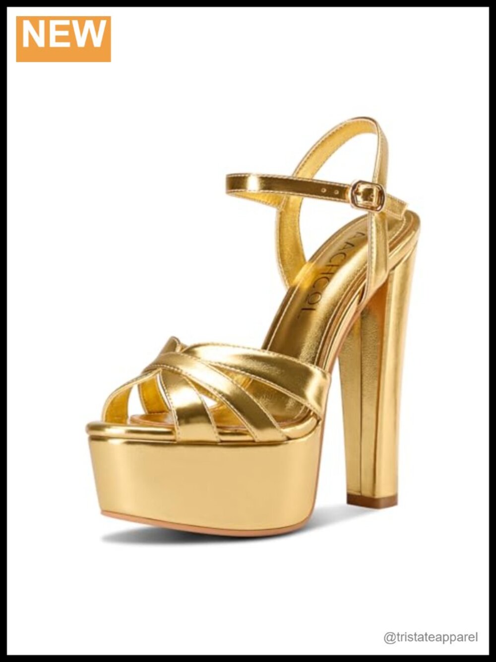 Womens Peep Toe Chunky Block Heel Sandals Platform Ankle Strap High Heel Party
